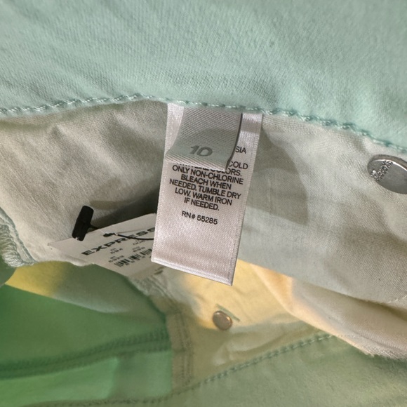 NWT Express Mint Green Stella Low Rise Skinny Jeans - Picture 12 of 16